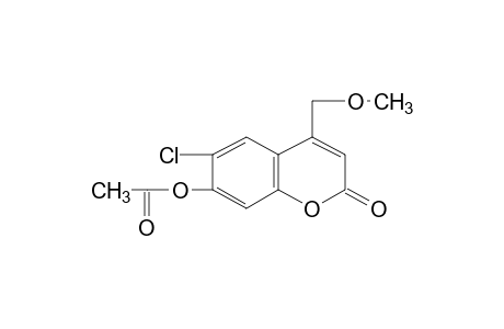 6-chloro-7-hydroxy-4-(methoxymethyl)coumarin, acetate