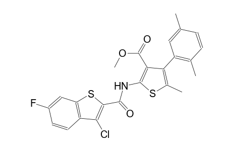 methyl 2-{[(3-chloro-6-fluoro-1-benzothien-2-yl)carbonyl]amino}-4-(2,5-dimethylphenyl)-5-methyl-3-thiophenecarboxylate