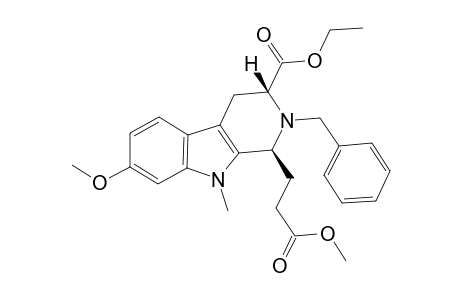 (1S,3R)-2-(benzyl)-1-(3-keto-3-methoxy-propyl)-7-methoxy-9-methyl-3,4-dihydro-1H-$b-carboline-3-carboxylic acid ethyl ester