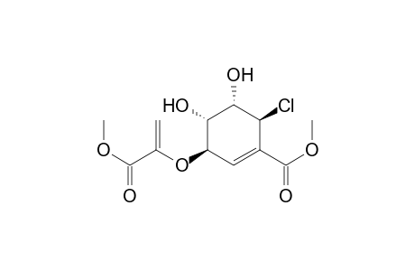 (3R,4R,5S,6S)-3-(1-carbomethoxyvinyloxy)-6-chloro-4,5-dihydroxy-cyclohexene-1-carboxylic acid methyl ester