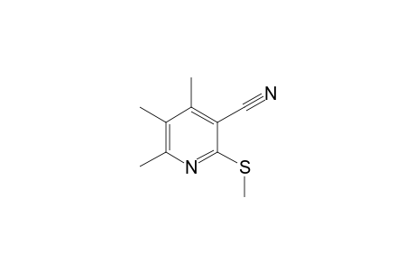 2-(methylthio)-4,5,6-trimethylnicotinonitrile