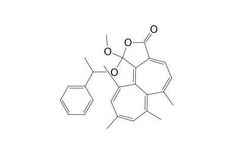 (3RS,1'RS)-3-methoxy-9,11,13,15-tetramethyl-3-(1'-phenylethoxy)-4-oxatricyclo[8.5.0.0(2,6)]pentadeca-1,6,8,10,12,14-hexaen-5-one