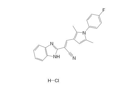 2-(1H-benzoimidazol-2-yl)-3-[1-(4-fluoro-phenyl)-2,5-dimethyl-1H-pyrrol-3-yl]-acrylonitrile, hydrochloride