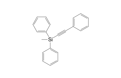 Methyldiphenyl(phenylethynyl)silane