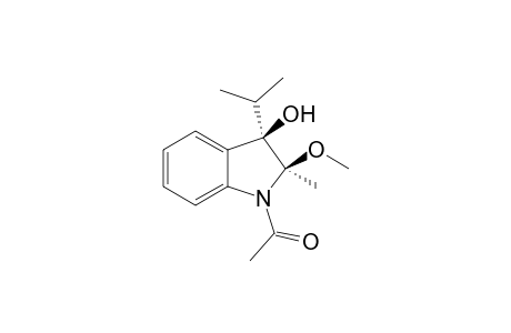 CIS-2,3-DIHYDRO-N-ACYL-3-HYDROXY-3-ISOPROPYL-2-METHOXY-2-METHYLINDOLINE