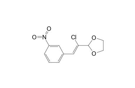 1,3-Dioxolane, 2-[1-chloro-2-(3-nitrophenyl)ethenyl]-