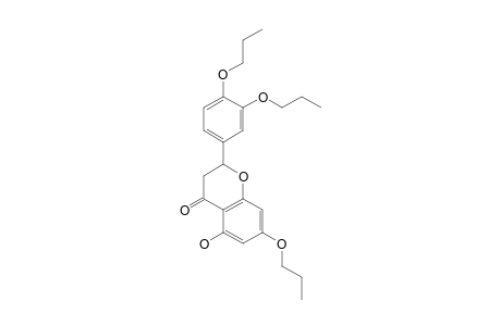 2-(3,4-di(N-Propyl)oxyphenyl)-2,3-dihydro-5-hydroxy,7-(N-propyl)oxy-4H-1-benzopyran-4-one