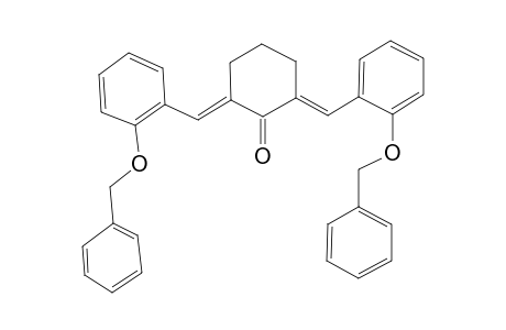 (2E,6E)-2,6-bis[2-(benzyloxy)benzylidene]cyclohexanone