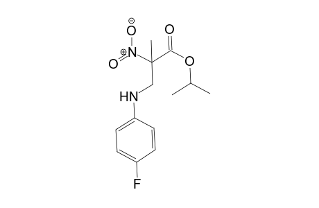 Isopropyl 3-((4-fluorophenyl)amino)-2-methyl-2-nitropropanoate