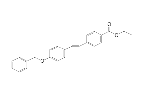 Benzoic acid, 4-[2-(4-benzyloxyphenyl)vinyl]-, ethyl ester