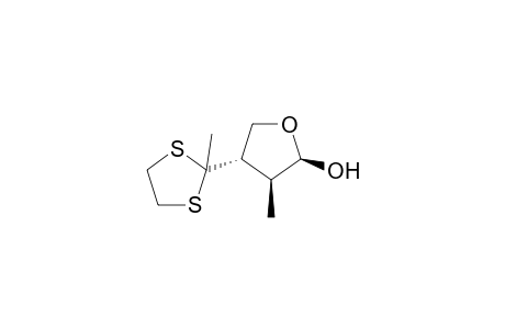 (2R*,3S,4S)-(-)-2-Hydroxy-3-methyl-4-(2-methyl-1,3-dithiolan-2-yl)tetrahydrofuran isomer