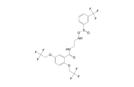 2,5-BIS(2,2,2-TRIFLUOROETHOXY)-N-[2-(alpha,alpha,alpha-TRIFLUOROMETANILAMIDO)ETHYL]BENZAMIDE