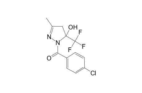 1-(4-chlorobenzoyl)-3-methyl-5-(trifluoromethyl)-4,5-dihydro-1H-pyrazol-5-ol