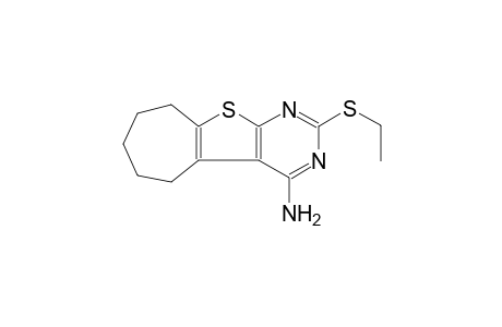 5H-cyclohepta[4,5]thieno[2,3-d]pyrimidin-4-amine, 2-(ethylthio)-6,7,8,9-tetrahydro-