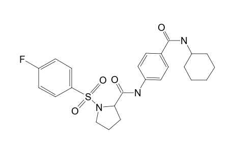 N-[4-(cyclohexylcarbamoyl)phenyl]-1-(4-fluorophenyl)sulfonyl-pyrrolidine-2-carboxamide