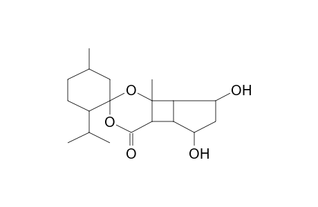 Spiro[3,5-dioxatricyclo[6.3.0.0(2,7)]undecan-6-one-4,2'-cyclohexane], 9,11-dihydroxy-1'-isopropyl-2,4'-dimethyl-