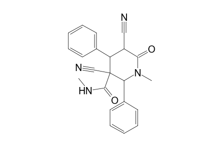 3,5-dicyano-6-keto-N,1-dimethyl-2,4-diphenyl-nipecotamide