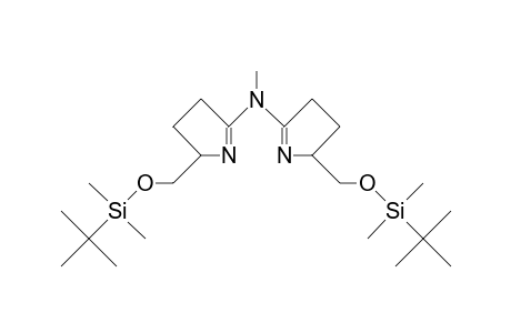 <S,S>-Bis<2-(T-butyl-dimethyl-silyloxymethyl)-3,4-dihydro-2H-pyrrol-5-yl>-methylamine