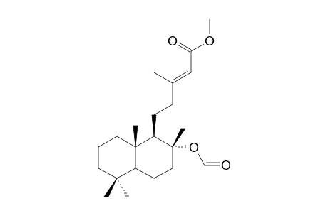 METHYL-8-ALPHA-FORMYLOXY-LABD-13E-EN-15-OATE;(-)-(2E)-5-((1R,2R,4AS,8AS)-2-FORMYLOXY-2,5,5,8A-TETRAMETHYLDECAHYDRO-1-NAPHTHALENYL)-3-METHYL-2-PENTENOIC-ACID-ME