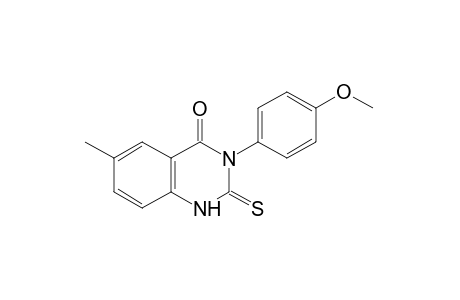 3-(p-methoxyphenyl)-6-methyl-2-thio-2,4(1H,3H)-quinazolinedione