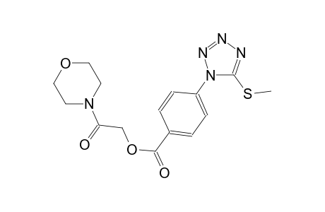 2-(4-morpholinyl)-2-oxoethyl 4-[5-(methylsulfanyl)-1H-tetraazol-1-yl]benzoate