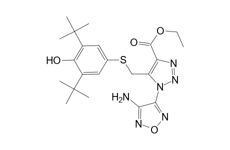 1H-1,2,3-triazole-4-carboxylic acid, 1-(4-amino-1,2,5-oxadiazol-3-yl)-5-[[[3,5-bis(1,1-dimethylethyl)-4-hydroxyphenyl]thio]methyl]-, ethyl ester