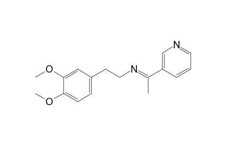 3,4-dimethoxy-N-[1-(3-pyridyl)ethylidene]phenethylamine