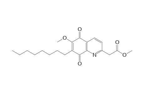 2-(Methoxycarbonylmethyl)-6-methoxy-7-octyl-5,8-quinolinedione