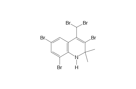 4-(dibromomethyl)-1,2-dihydro-2,2-dimethyl-3,6,8-tribromoquinoline