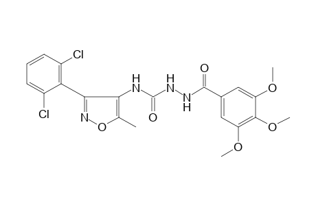 4-[3-(2,6-dichlorophenyl)-5-methyl-4-isoxazolyl]-1-(3,4,5-trimethoxybenzoyl)semicarbazide