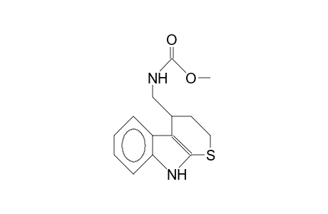 4-Ethoxycarbonylaminomethyl-2,3,4,9-tetrahydro-thiopyrano(2,3-B)indole