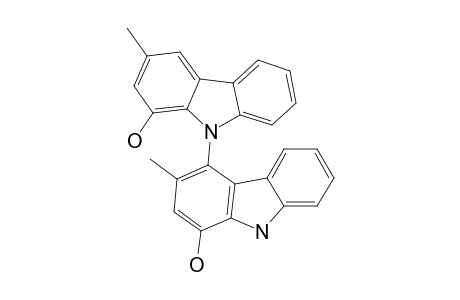 O,O-DEMETHYLMURRASTIFOLINE-F;RAC-1-HYDROXY-4-(1'-HYDROXY-3'-METHYL-9'H-CARBAZOL-9'-YL)-3-METHYL-9H-CARBAZOLE