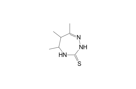 5,6,7-Trimethyl-2,4,5,6-tetrahydro-3H-1,2,4-triazepine-3-thione