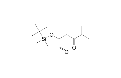 Hexanal, 2-[[(1,1-dimethylethyl)dimethylsilyl]oxy]-5-methyl-4-oxo-, (.+-.)-