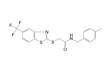 N-(4-Methyl-benzyl)-2-(5-trifluoromethyl-benzothiazol-2-ylsulfanyl)-acetamide