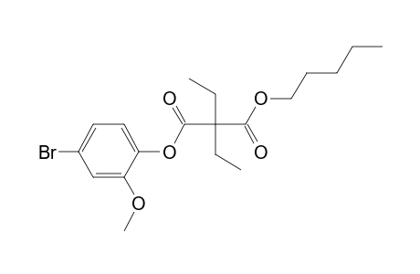 Diethylmalonic acid, 4-bromo-2-methoxyphenyl pentyl ester