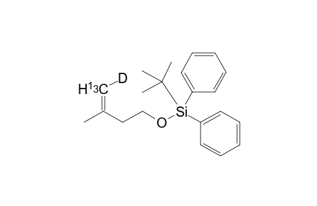 (Z)-(4-13C,4-2H)-tert-Butyl((3-methylbut-3-en-1-yl)oxy)diphenylsilane