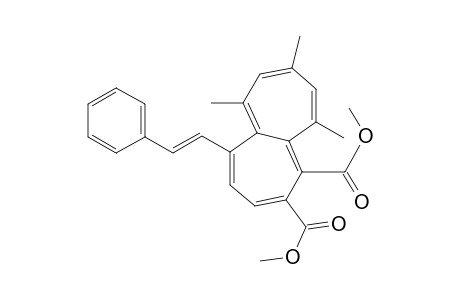 6,8,10-trimethyl-5-[(E)-2-phenylethenyl]heptalene-1,2-dicarboxylic acid dimethyl ester