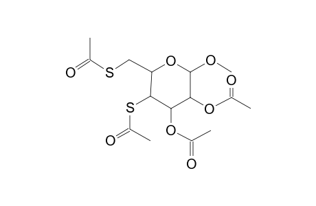 Methyl .alpha.,.beta.-D-galactoside, 2,3-O-diacetyl-4,6-dideoxy-4,6-diacetylthio-