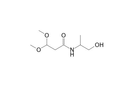 N-(2-hydroxy-1-methyl-ethyl)-3,3-dimethoxy-propionamide