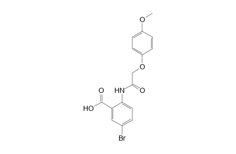 5-Bromanyl-2-[2-(4-methoxyphenoxy)ethanoylamino]benzoic acid