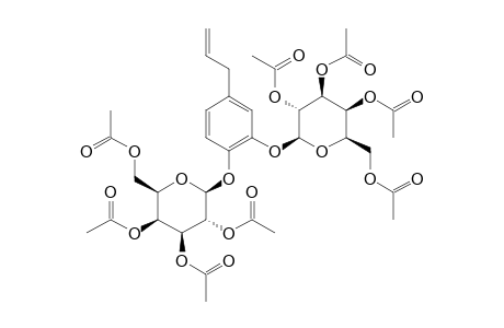 .beta.-D-Glucopyranoside, 4-(2-propen-1-yl)-1,2-phenylene bis-, 8ac derivative