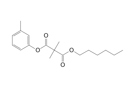 Dimethylmalonic acid, hexyl 3-methylphenyl ester