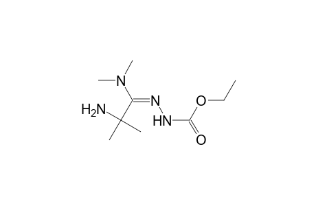 Hydrazinecarboxylic acid, [2-amino-1-(dimethylamino)-2-methylpropylidene]-, ethyl ester