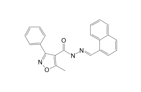 Isoxazole-4-carbohydrazide, 5-methyl-3-phenyl-N2-(1-naphthylmethylene)-