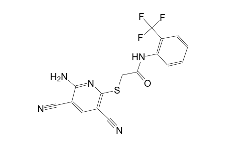 2-[(6-amino-3,5-dicyano-2-pyridinyl)sulfanyl]-N-[2-(trifluoromethyl)phenyl]acetamide