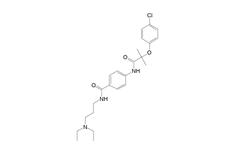 2-(p-chlorophenoxy)-4'-{[3-(diethylamino)propyl]carbamoyl}-2-methylpropionanilide