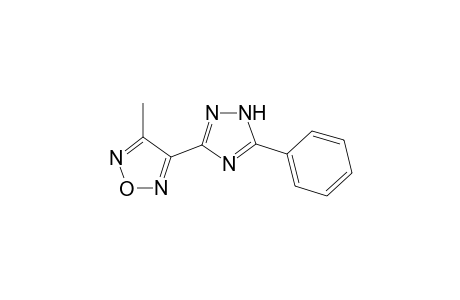 1,2,5-Oxadiazole, 3-methyl-4-(5-phenyl-1H-1,2,4-triazol-3-yl)-