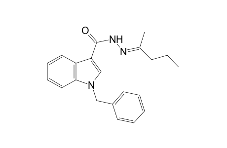 1-Benzylindole-3-carboxylic acid, (1-methylbutylidene)hydrazide