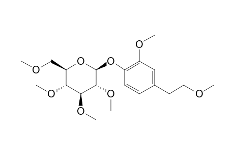 Homovanillyl alcohol 4-o-.beta.-D-glucopyranoside, pentamethyl ether